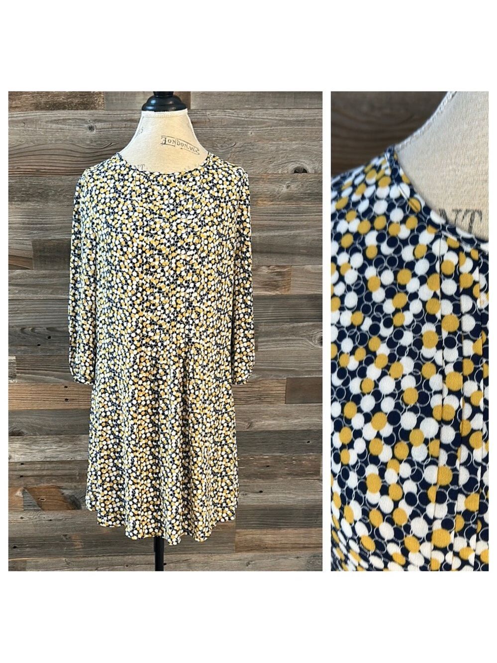 Boden Dot Shift Dress Size 6